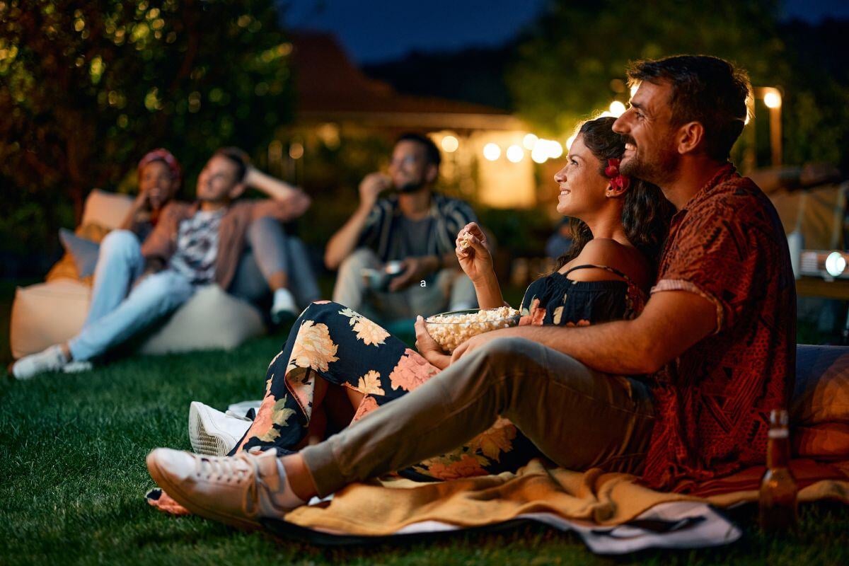 A perfect summer night in the garden